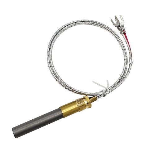 LESYAO 750mv Thermopile for Gas Fireplace, 24” Thermopile Generators Q313A Fit for Stove Gas Ovens/Gas Fireplace/Water Heater, Thermopile Assemblies Replacement (24'' Thermopile)
