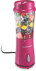 Hamilton Beach Portable Blender - 14 Oz BPA-Free Travel Cup & Lid | Durable Stainless Steel Blades for Smoothies & Shakes