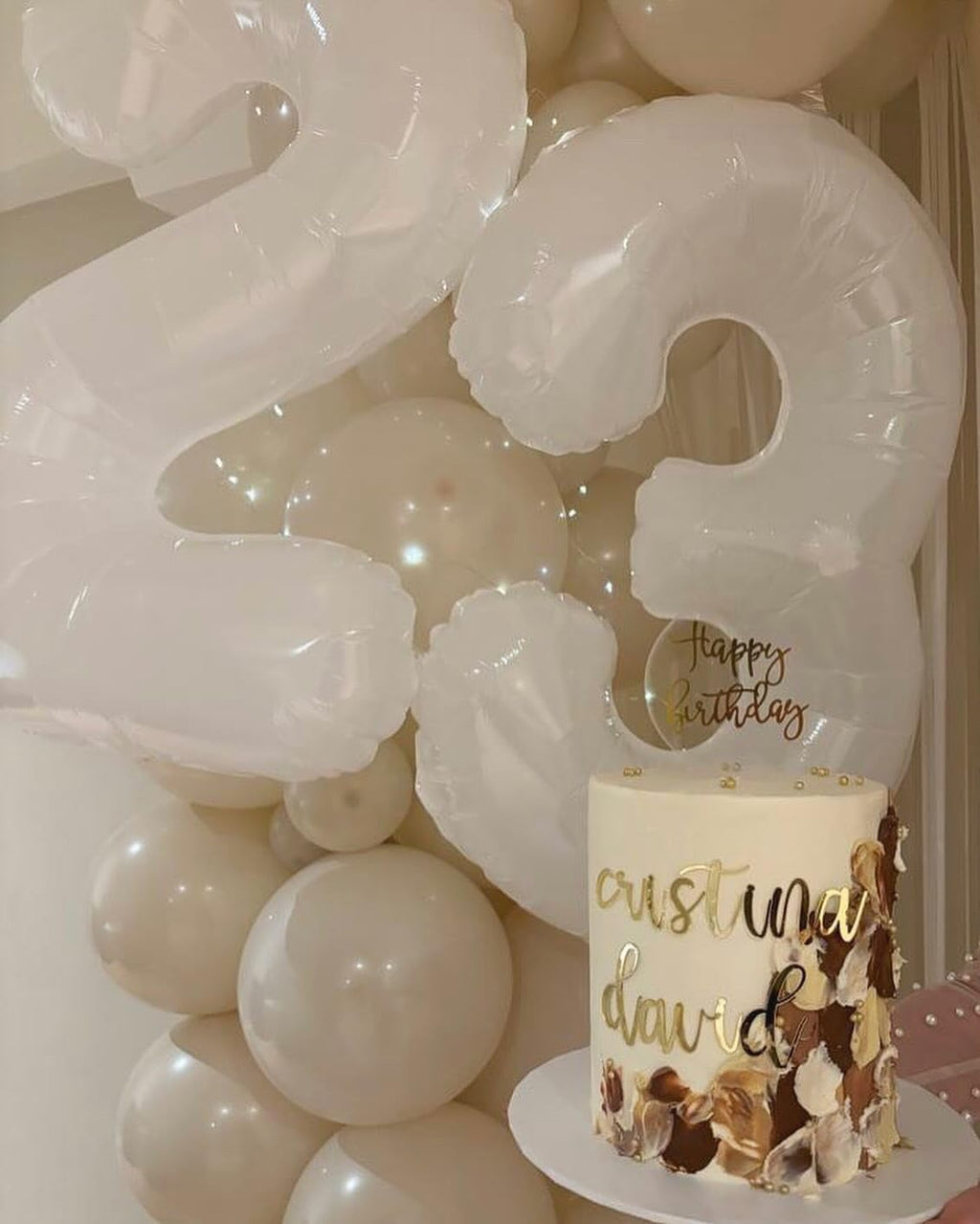 Translucent White Number 11 Balloon - 40 Inch Birthday Decoration for 11th Year Celebration