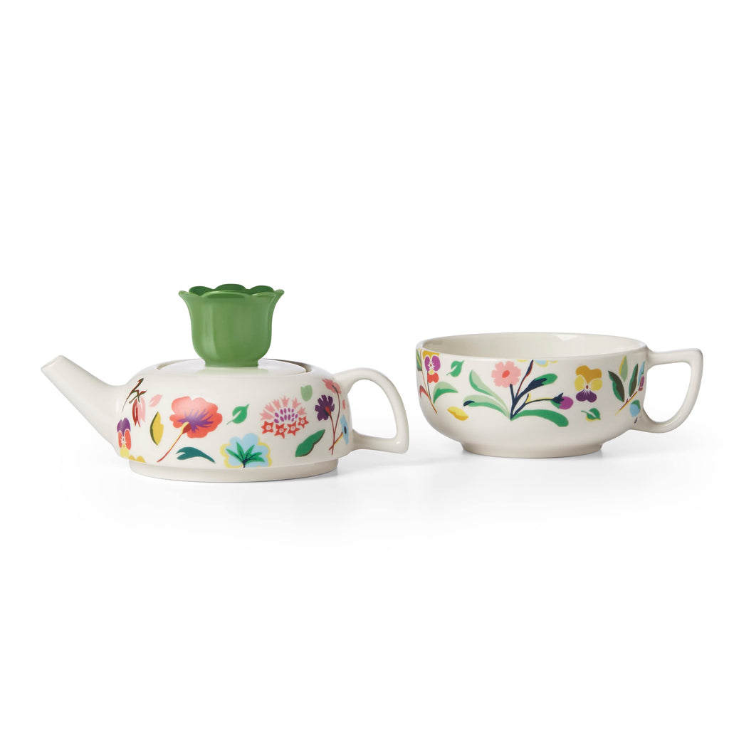 Kate Spade New York Garden Floral Tea, one size, White