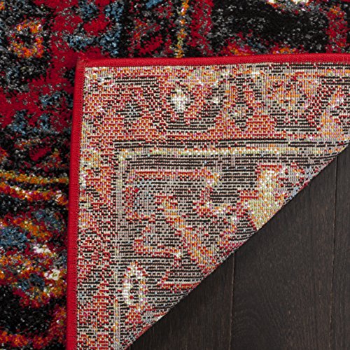 SAFAVIEH Vintage Hamadan Collection Accent Rug - 2'3" x 4', Red & Multi, Traditional Persian Design, Non-Shedding & Easy to Clean, Ideal for Front Door, Kitchen, Entryway, Foyer (VTH211A)