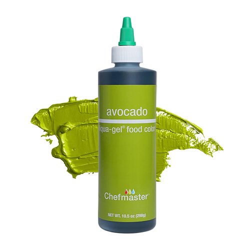 Chefmaster Avocado Liqua-Gel® Food Coloring - Vibrant, Fade-Resistant Dye for Icing & Fondant | 10.5 oz