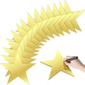 EnioyView 36 PCS 11 Inch Large Gold Star Cutouts Double Printed Paper Stars for Wedding Classroom Wall Party Movie Night Bulletin Board Decoration Supply