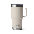 YETI Rambler 20 oz Travel Mug, Stainless Steel, Vacuum Insulated with Stronghold Lid, Cape Taupe