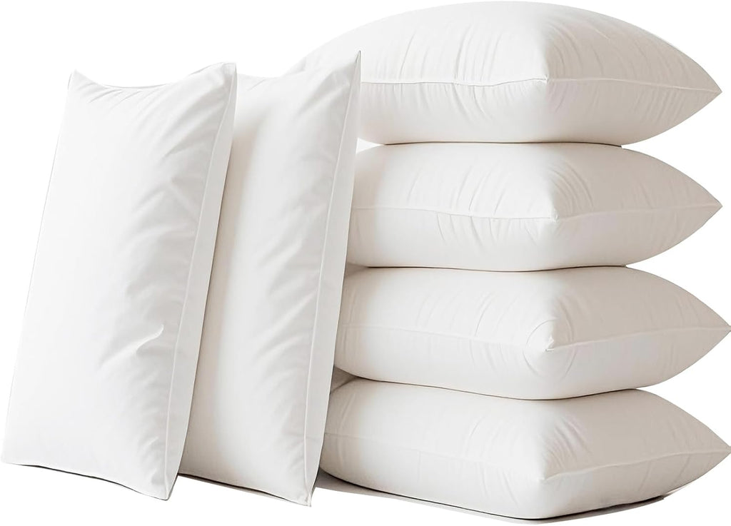 Skiennix Waterproof Pillow Protectors - Soft White Zippered Covers | Standard 20x28 Inches, 4 Pack