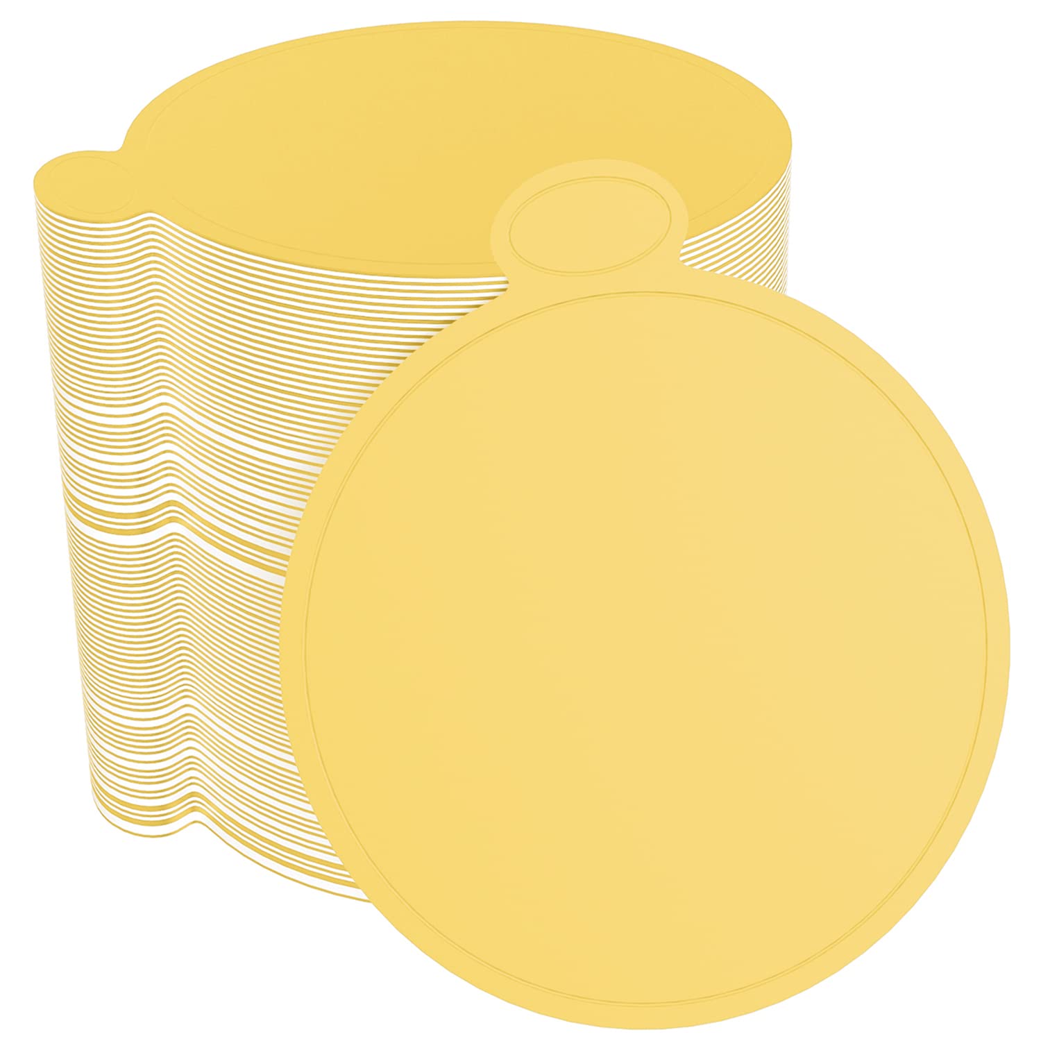 200 Pcs 3.1 Inch Mini Cake Boards Mousse Cupcake Base for Wedding Birthday Party Mousse Cupcake Dessert Displays Tray, Gold 8cm