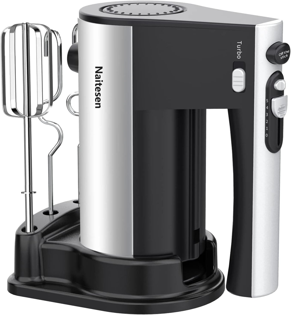 Skiennix 600W Electric Hand Mixer - 10-Speed Powerful Kitchen Mixer with Turbo for Baking & Whipping Cookies