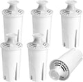 APPLIANCEMATES 6-Pack Replacement Water Filters for Brita Pitchers & Dispensers - Compatible with OB03, Classic 35557, Mavea 107007