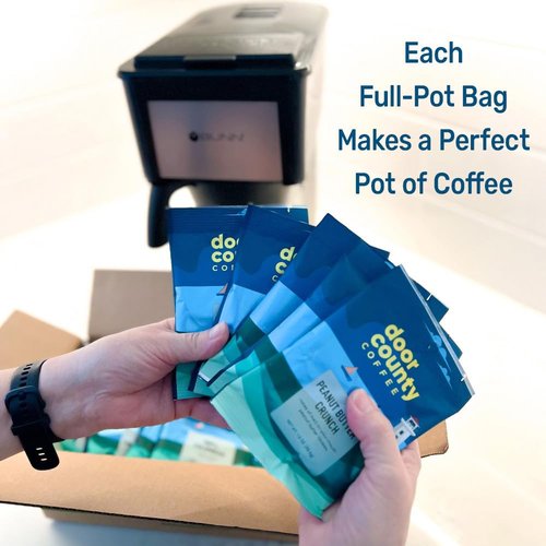 Door County Coffee Gourmet Flavored Coffee Sampler Pack | 10 Unique 1.5 oz Specialty Grade 1 Bags