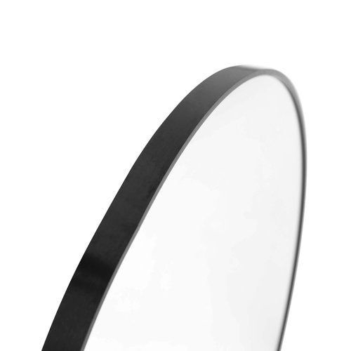 Flash Furniture Large Round Wall Mirror - Black Circle Accent Mirror - 30" Vanity Mirror - for Bathroom, Vanity, Entryway, Dining Room, & Living Room