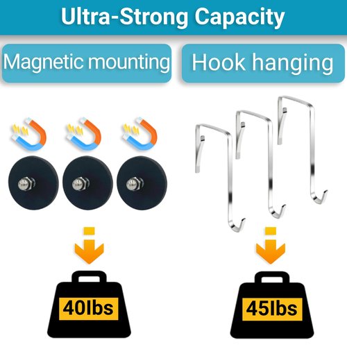ANNISITE Magnetic Cruise Organizer, 14 Large Durable Pockets Over The Door Organizer For Cruise Ships, Magnetic & Hanging Cruise Organizer, Cruise Essentials 2026 （ 67" x 21.6"）
