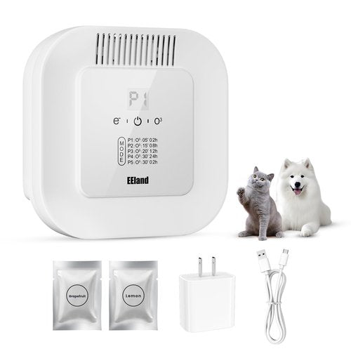 EEland Cat Litter Deodorizer – 99% Odor Removal, Ozone Air Purifier for Pets, Strong Odor Eliminator for Litter Box, Toilet, Closet, Cabinet, Shoe, Garage