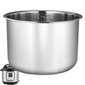 Upgraded Stainless Steel Inner Pot for Instant Pot 6 QT, Replacement Pot for Instant Pot 6 Quart, 304[18/8] stainless steel thickened design, 0 Coating, Non-Toxic (No Teflon). 3 Year Warranty.