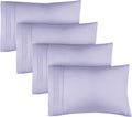 Skiennix Queen Pillow Cases Set of 4 - Ultra Soft Hotel Quality - Wrinkle Free & Fade Resistant - Lavender