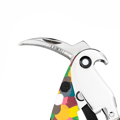 Alessi AAM32 1 Parrot - Sommelier Design Corkscrew, Cast Aluminum and PC, Molticolor