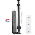 Magnetic Paper Towel Holder for Fridge-Great Adhesive Magnetic,One Hand Operable Paper Towel Holder,No Drill Wall Mount Hanging for Garage RV Kitchen (Black)