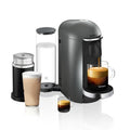 Breville Nespresso Vertuo Plus Deluxe Coffee & Espresso Maker - Titan with Aeroccino Frother