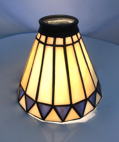 NADUOXRK Tiffany Style Stained Glass Lampshade, Replacement Lamp Shades with Fan Light, Wall Lamp and Chandeliers, 5.5-Inches Dia