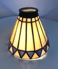 NADUOXRK Tiffany Style Stained Glass Lampshade, Replacement Lamp Shades with Fan Light, Wall Lamp and Chandeliers, 5.5-Inches Dia