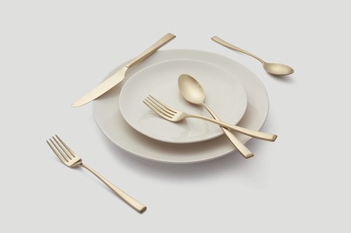 CAMBRIDGE Silversmiths Marlise Champagne Satin 20-Piece Flatware Set, Service for 4