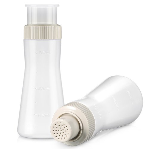Havawish 1 Pcs Cake Moistening Bottle Syrup Dispense 12 Oz/350ml Graduated Plastic Squeeze Bottle for Soaking Honey Syrup Rain Spray with Sealing Lid Easy Storage Reusable Baking Tools (White)