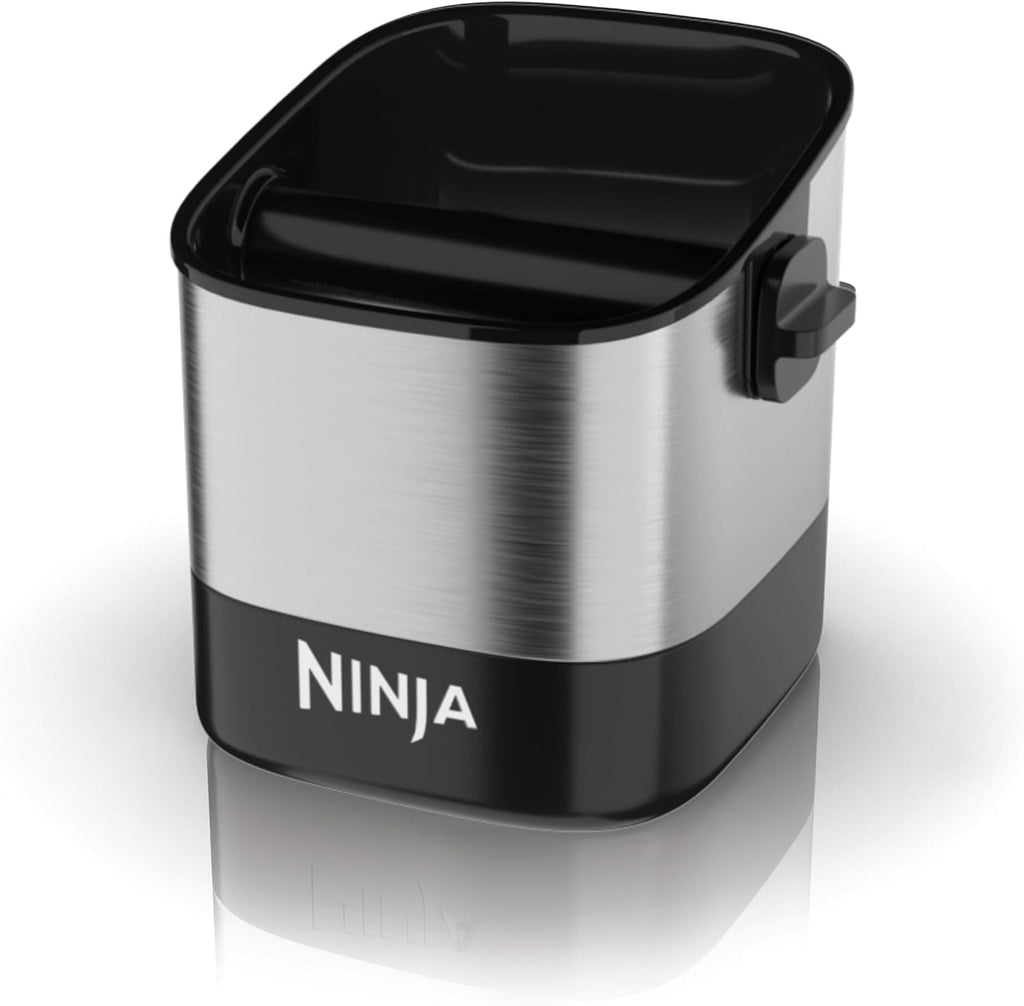 Ninja Luxe Café Knock Box - Easy Espresso Puck Disposal with Non-Slip Base | Holds 10 Double Shots