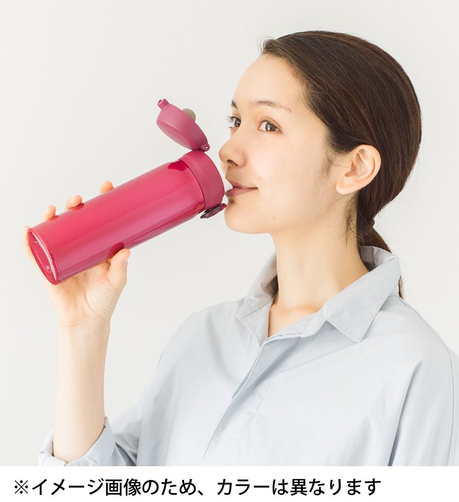 Thermos Flask Vacuum Insulated Carrying Mug [One-Touch Open Type] 0.5L Coral Pink JNL-502 CP