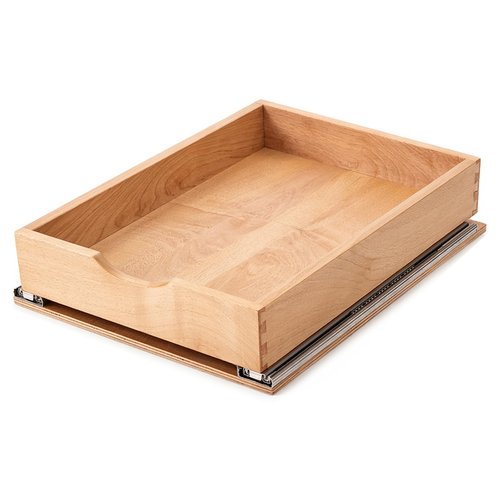 Draworia Pull Out Cabinet Drawers - 6x2 Size Options (12-23'W,18-21'D), Pre-Assembled with Soft Close Slides, Solid Beechwood, Easy Installation (16'W x 21'D)