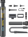 Fanttik Slim V8 APEX Car Vacuum - 4-in-1 Portable Mini Cordless Vacuum with 19000Pa Suction Power | Gray