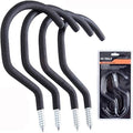 Bike Hooks - Durable Garage Bike Hanger | Pack of 4 Easy Off Wall Mount Hooks