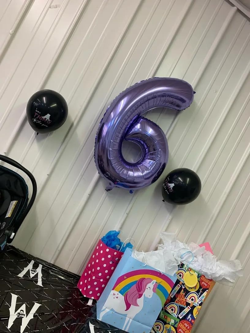 Purple Number Balloon - 40 Inch 0 Balloon for Birthday Celebrations | Perfect Party Supplies for All Ages