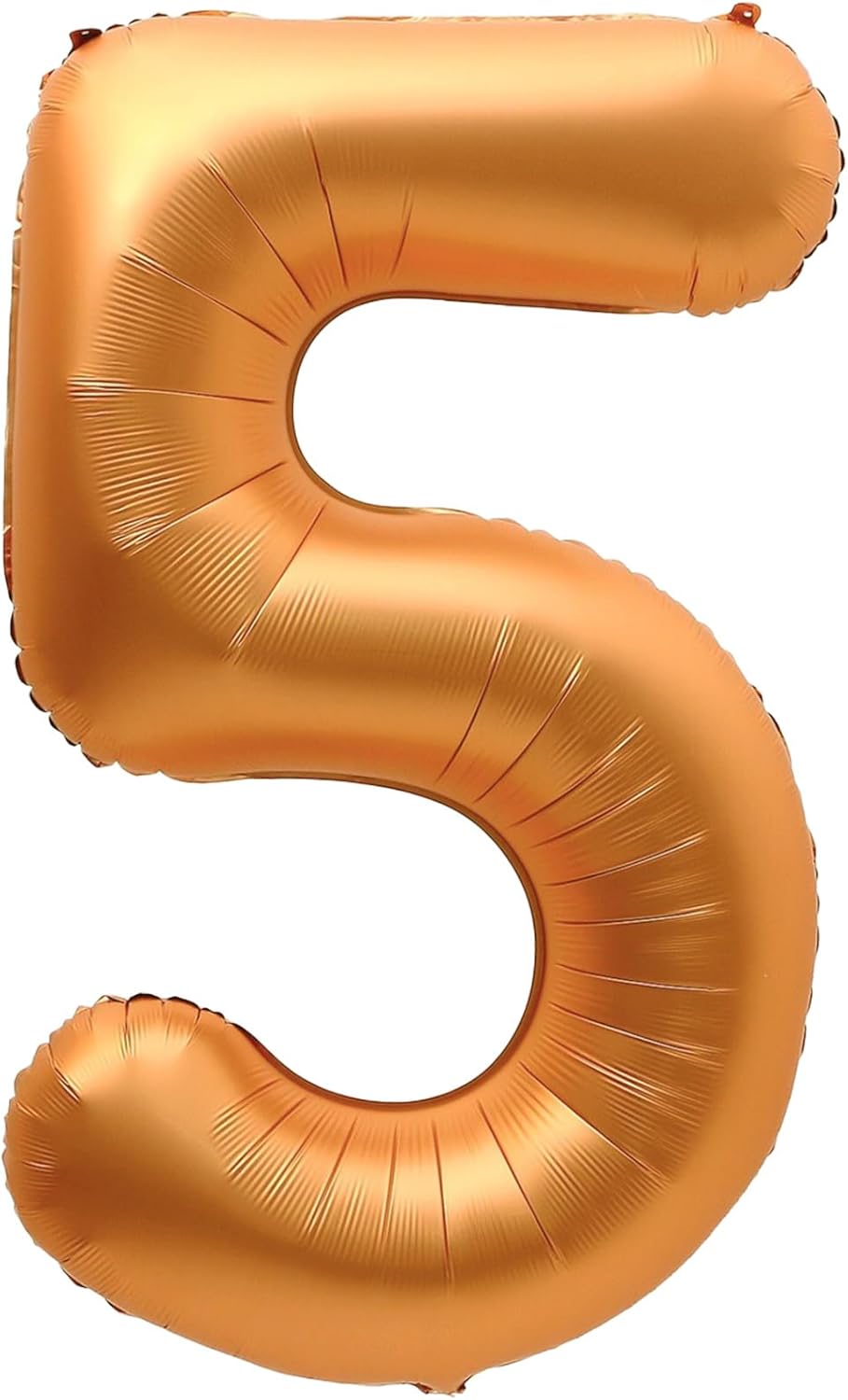 Number 5 Balloon - 40 Inch Orange Foil Balloon for Birthday Party, Graduation & Celebrations