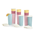 Tupperware Tumbler Set in Multicolor, 12 Count, Dishwasher Safe and BPA Free (12 Tumblers, 12 Lids, 16 fl oz each)