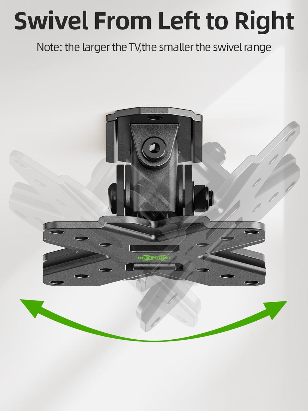 USX MOUNT Small TV Wall Mount Bracket - Swivel & Tilt VESA Mount for 10-32 Inch LED/OLED TVs | 22lb Capacity