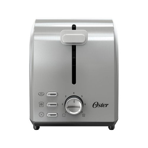 Oster 2-Slice Toaster with Extra Wide Slots, Bagel Toaster, Stainless Steel