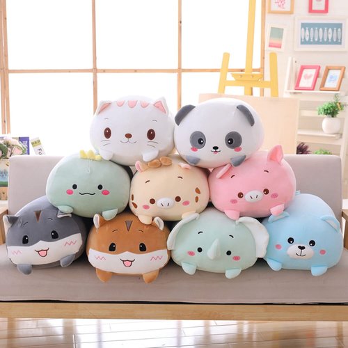 COSGOO Cute Plush Mini Elephant Stuffed Animal Cylindrical Elephant Plush Toys Gifts for Kids & Lovers Or Home Decor 8 Inch