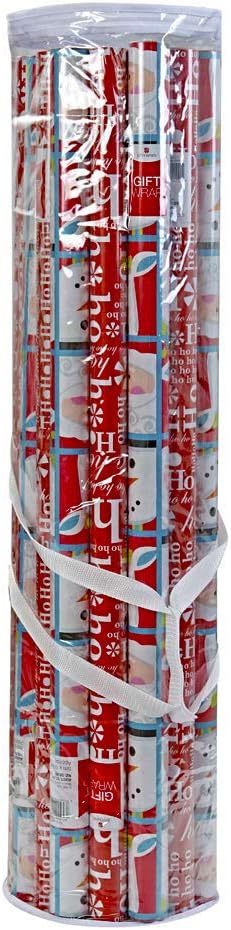 ProPik Wrapping Paper Storage Bag - Heavy Duty Organizer for 24 Rolls, 40 Inch Long | Clear PVC with Handles