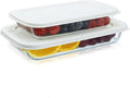 Navaris Glass Baking Dish Set - 4-Piece Casserole Dishes with Lids, 1.7qt & 2.3qt | Oven Safe Bakeware