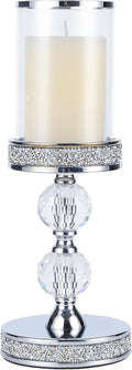 Regine Switzerland Crystal Candle Holders - Elegant Pillar Design for Weddings & Home Decor | Centerpieces