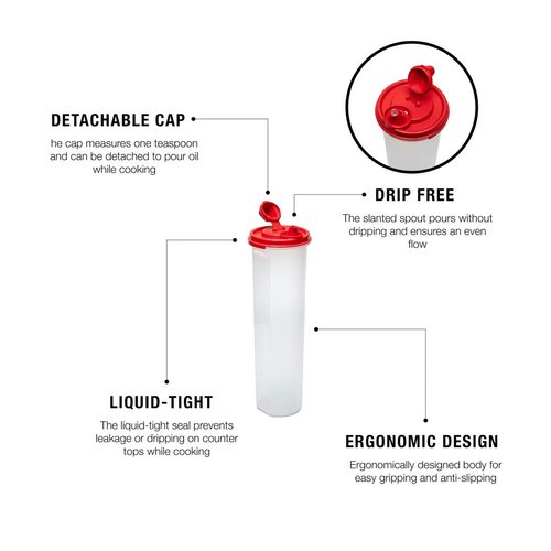 Tupperware Mega Magic Flow Storage Container 1.1 Litres (123)