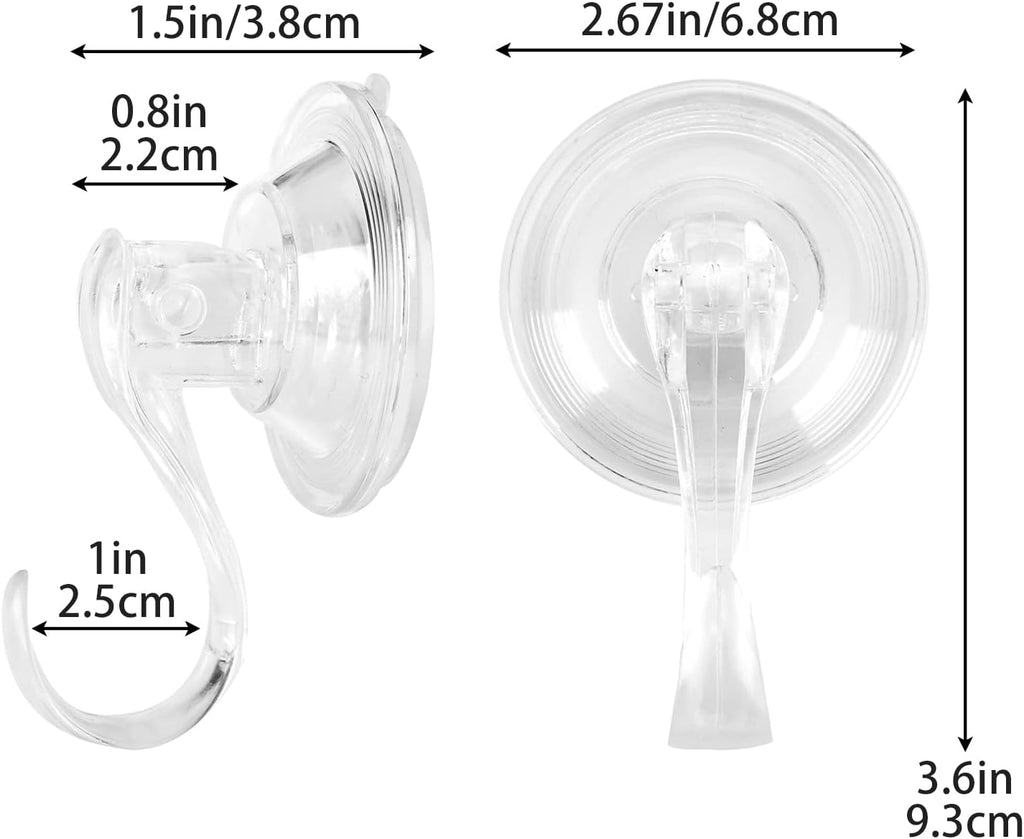 Sattiyrch Wreath Hanger - Removable Suction Cup Hooks for Glass Doors | Holds Up to 16 Lbs