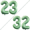GOER Jumbo 23 Balloons - 42 Inch Foil Helium Decorations for 23rd Birthday Party | Sage Green