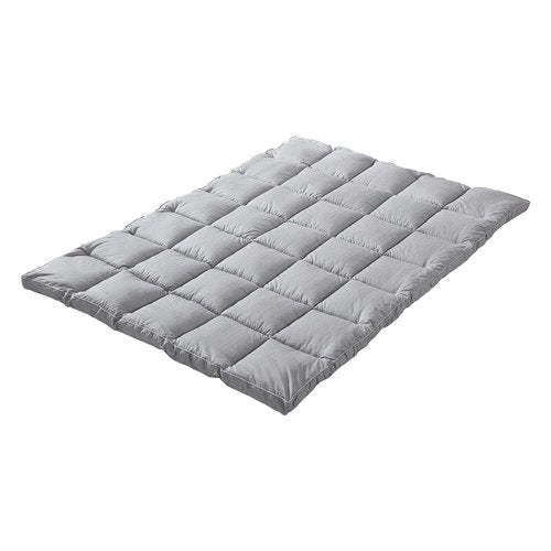 CirclesHome Grey Futon Mattress Toppers with Anti-Slip Anchors - Futon Cover Filled with Plush Down Alternative Fill - Full Size Futon Cover is Soft, Comfortable and Allergy Free (Size: 54 x 75 x 2)