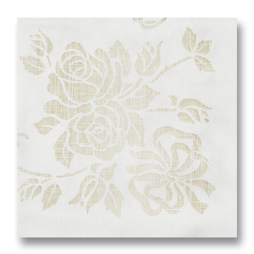 Hoffmaster 125046 Linen-Like Select Unembossed Dinner Napkin, 1/4 Fold, 17" Length x 17" Width, Gold Prestige (Case of 300)