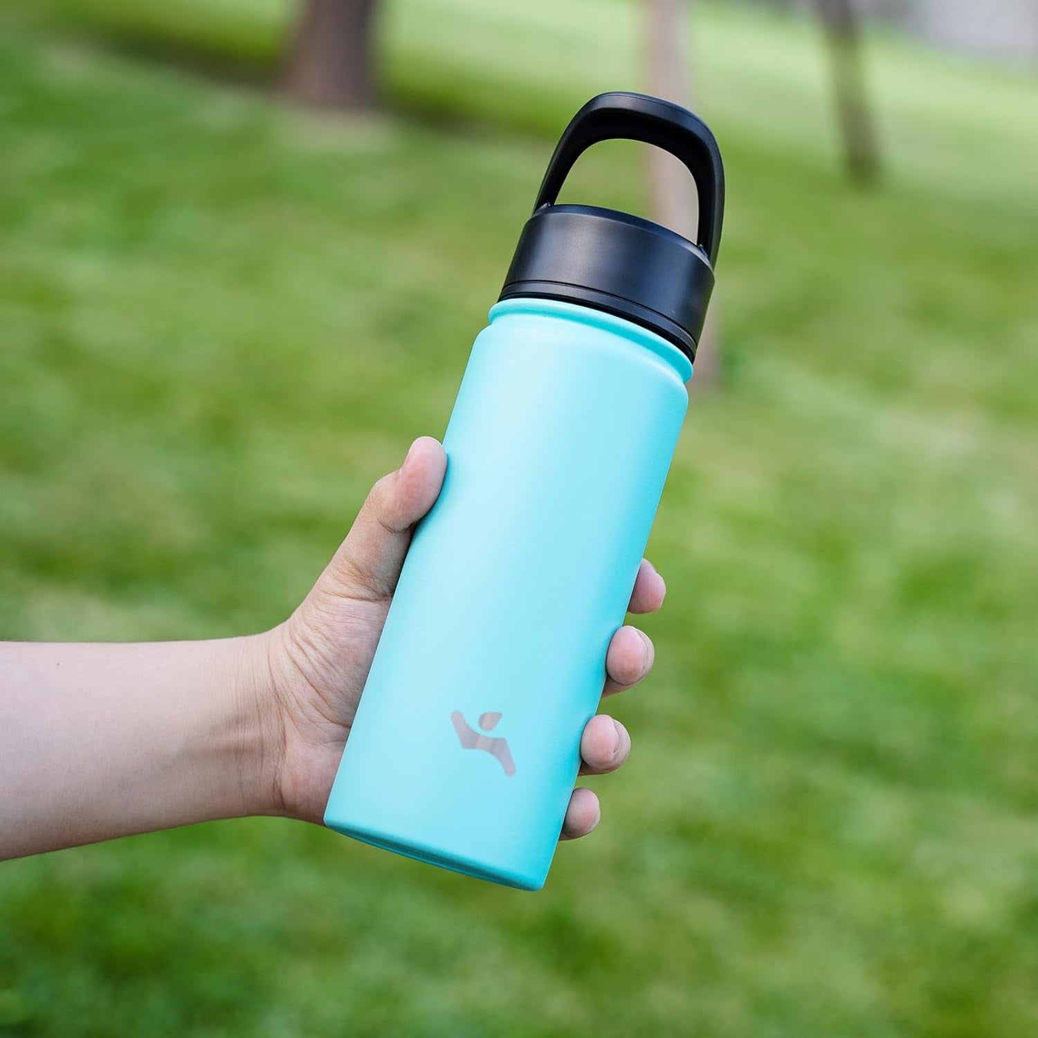 Skiennix 40oz Insulated Water Bottle - Durable Stainless Steel Sport Bottle with 3 Lids | Turquoise