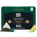 VAHDAM, Earl Grey Black Tea Bags (30 Count) Medium Caffeine, Non GMO, Gluten Free | Citrus Bergamot & Smooth | Resealable Ziplock Pouch | Individually Wrapped | Plant Based Tea Bags