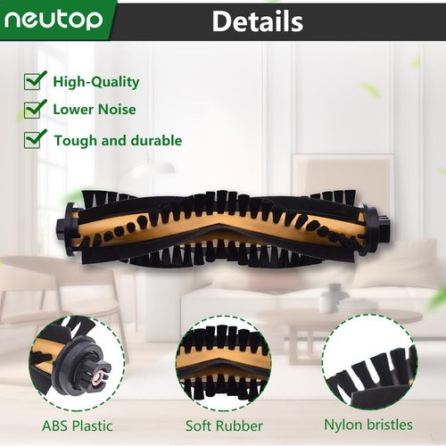 neutop Brush Rollers Replacement Compatible with Ecovacs Deebot N79S N79 DN622 DN622.11 DN622.31 N79W N79se and Deebot 500 DC3G Robotic Vacuum Cleaners, 3-Pack.