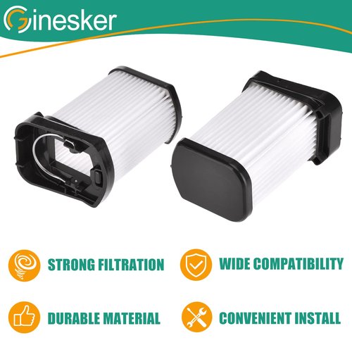 4 Pack Replacement Vacuum Filter for Shark WANDVAC POWER PET WV401BL WV401PK WV403BR WV410BL WV410GN WV410PR Cordless Handheld Vacuum, Fabric Filter Compare to Part # XFFWV400