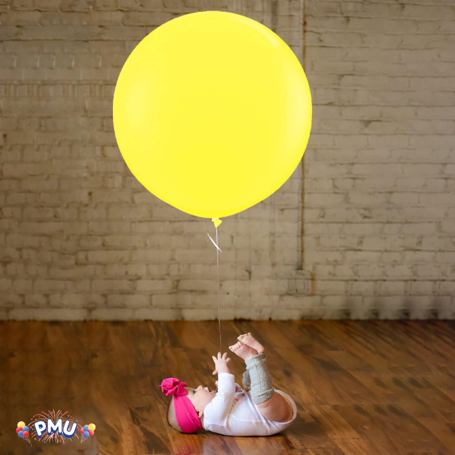PMU Jumbo Latex Balloons - Premium 36 Inch Canary Yellow for Birthdays, Weddings & Baby Showers