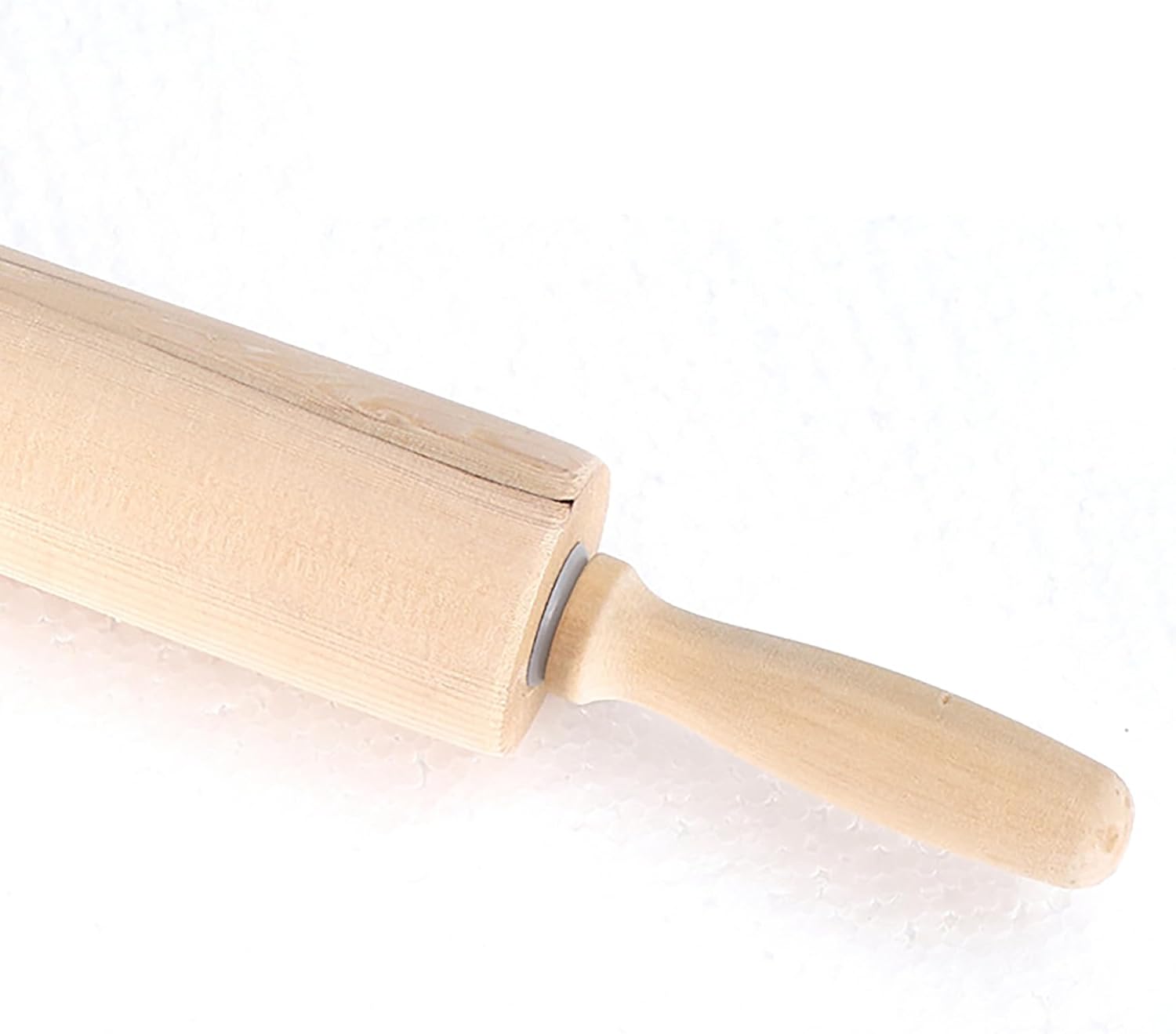 Skiennix 13.8 Inch Wooden Rolling Pin - Perfect for Baking Bread, Pizza, Cookies, and Noodles